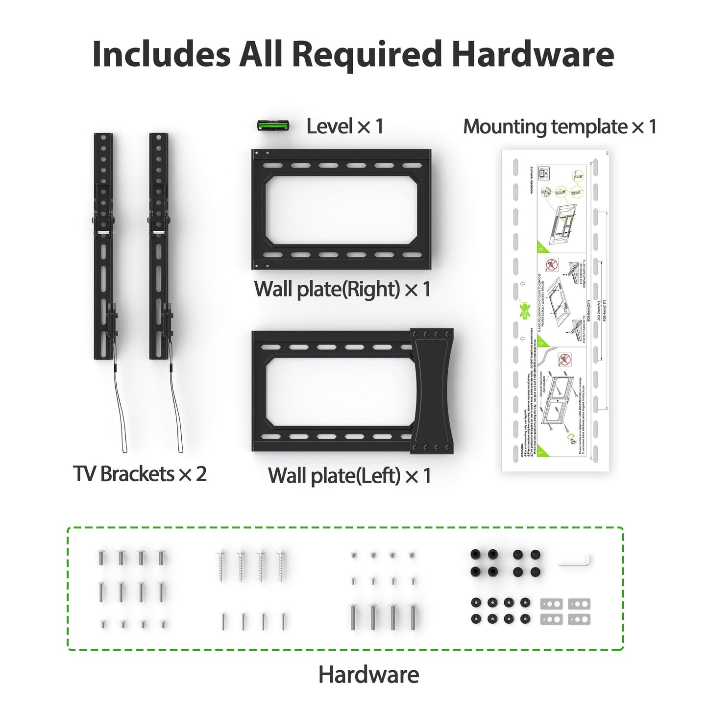 Large Tilting TV Wall Mount for 37-82" TVs
