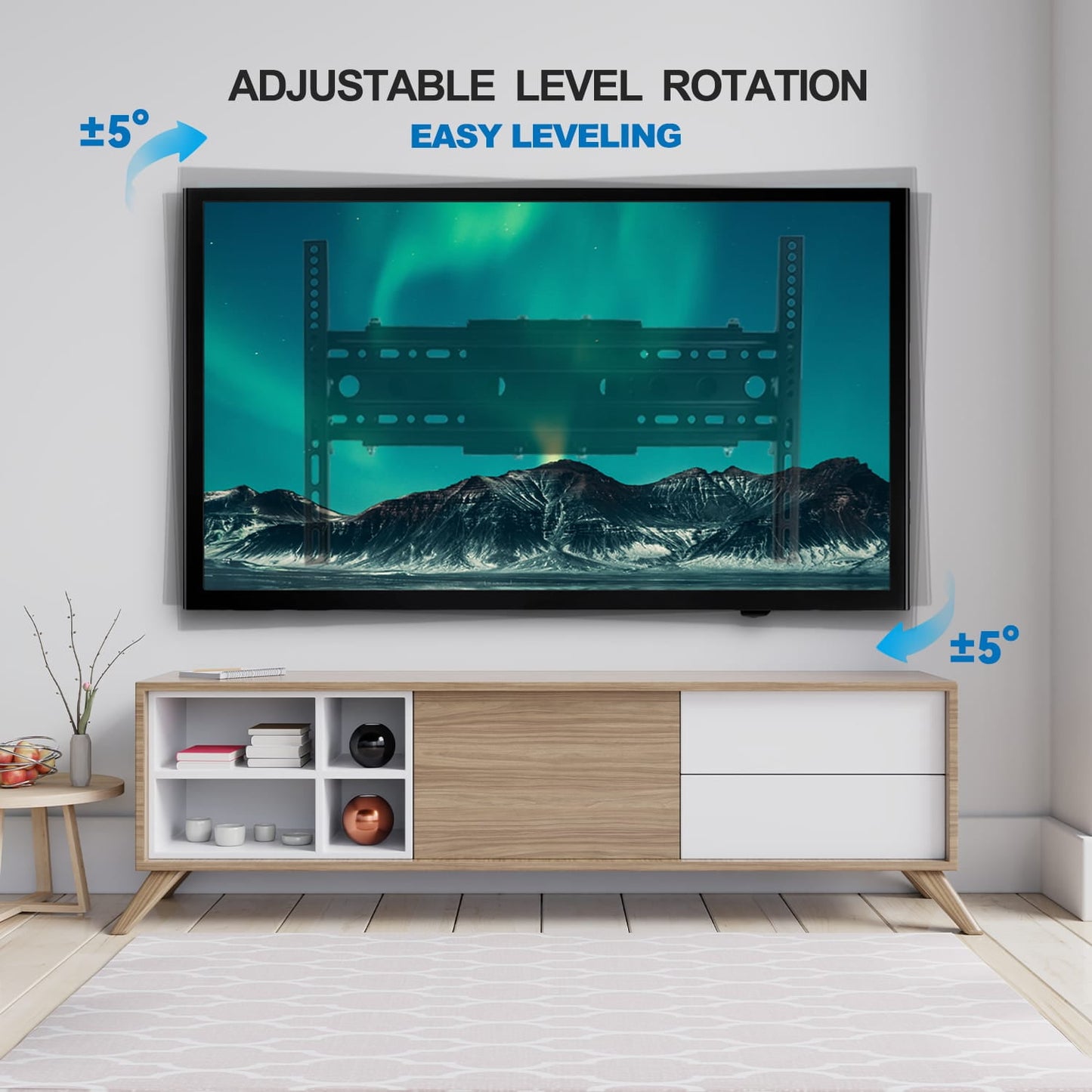 Full Motion TV Wall Mount Bracket for 32-80 inch TVs