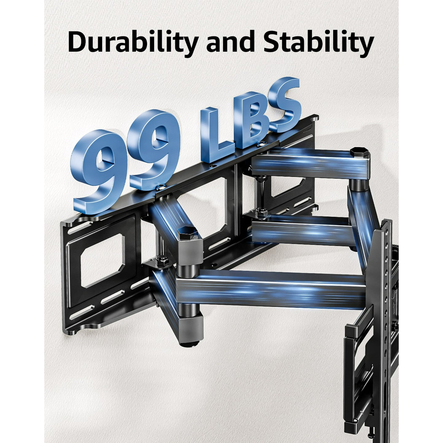 Full Motion TV Wall Mount for Most 26-70 Inch TVs