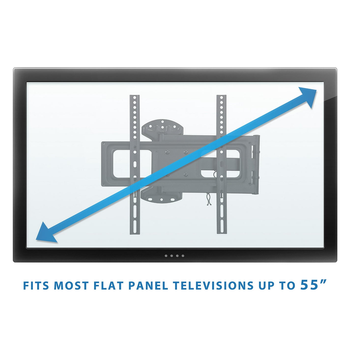 Swivel Arm TV Wall Mount, Long 24" Extension Arm, Fits 32" to 55" Tv's