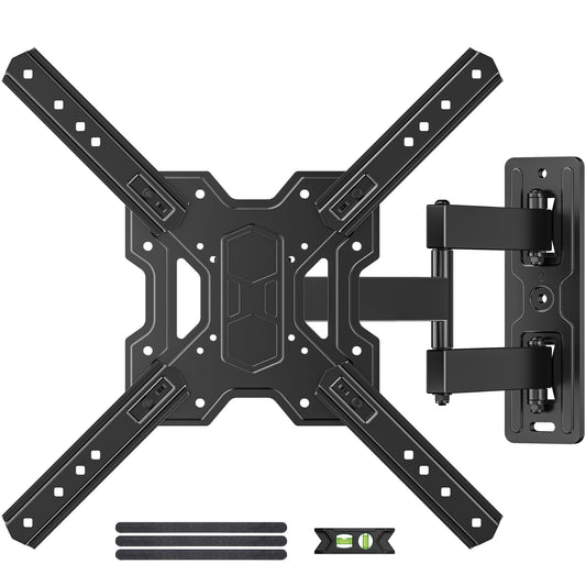 Full Motion TV Wall Mount Bracket with Swivel Arm for 23 to 55 Inch TVs